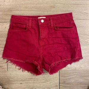 Lagence pink jean shorts